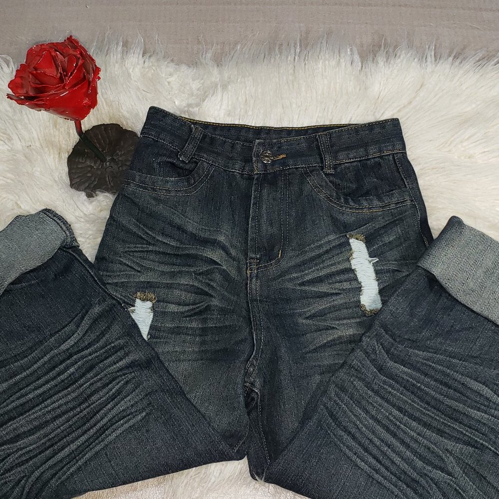 Vintage Curtain Call Costumes High Rise distressed jeans